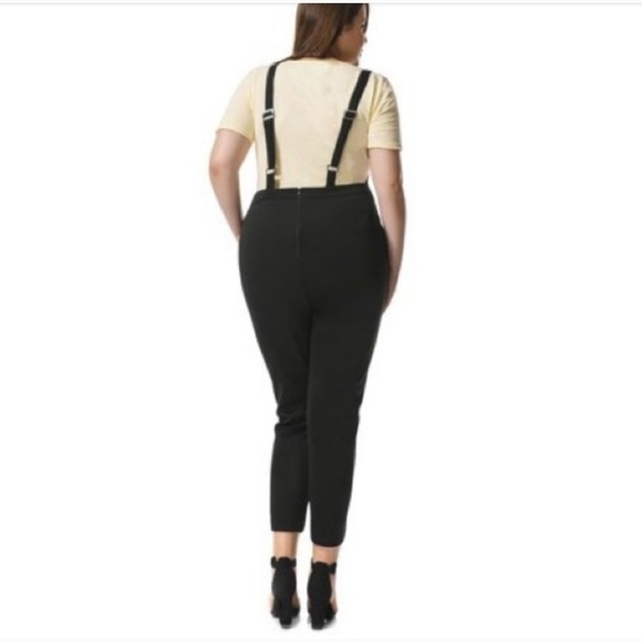 Agnes Orinda Plus Size Pinafore Overalls 1XL - Picture 3 of 9